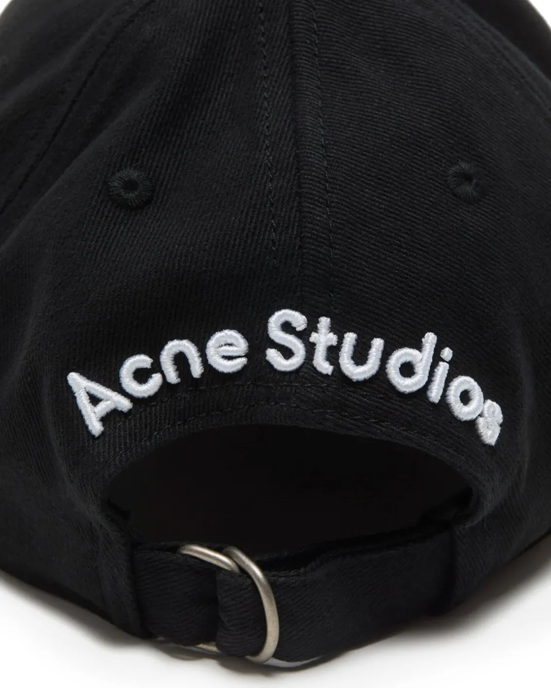 Acne Studios Back Logo Cap Black