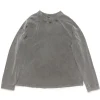 Acne Studios Back Patch Crew Neck Long Sleeve Faded Black
