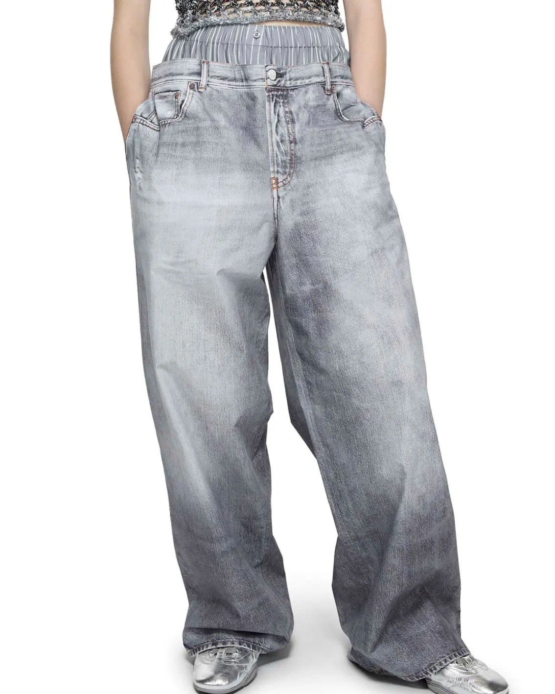 Acne Studios Baggy Boxer Jeans Grey