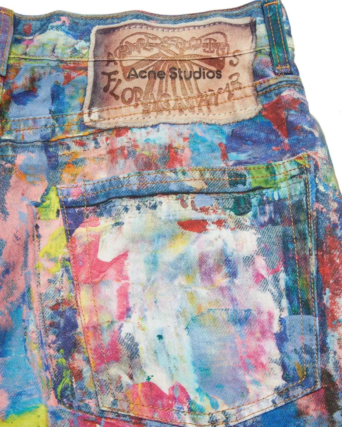 Acne Studios Baggy Fit 1981F Jeans Blue/Multi