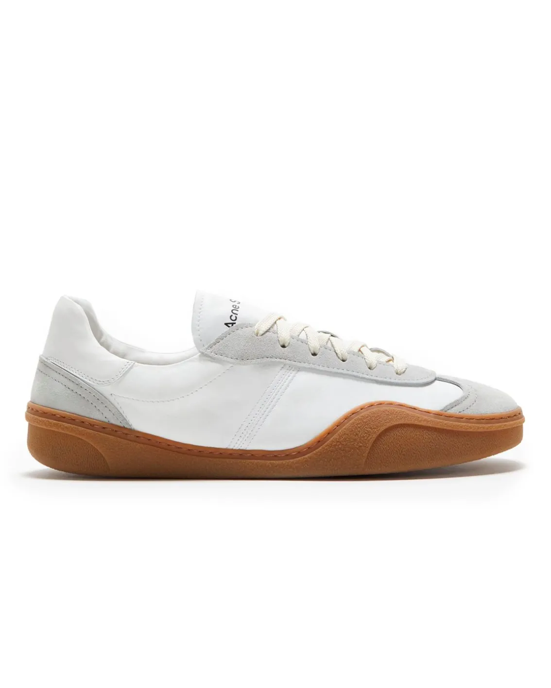 Acne Studios Bars Lace-Up Sneakers M White/Brown
