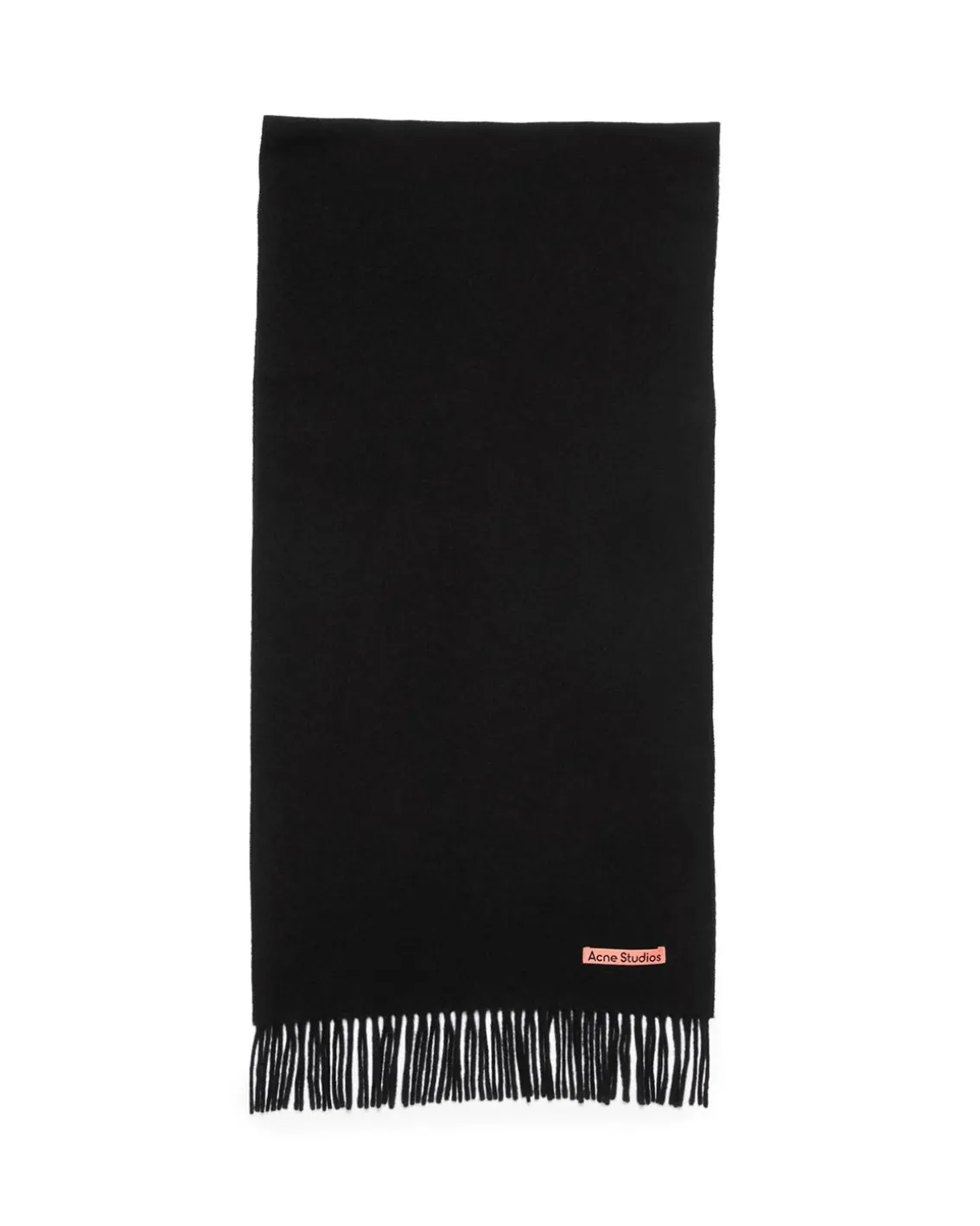 Acne Studios Canada Fringe Wool Scarf Narrow Black