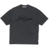 Acne Studios Embroidered Logo T-Shirt Faded Black