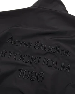 Acne Studios Embroidered Logo Zip Jacket Black