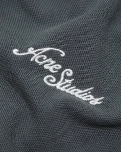 Acne Studios Embroidered Logo Long Sleeve Faded Grey