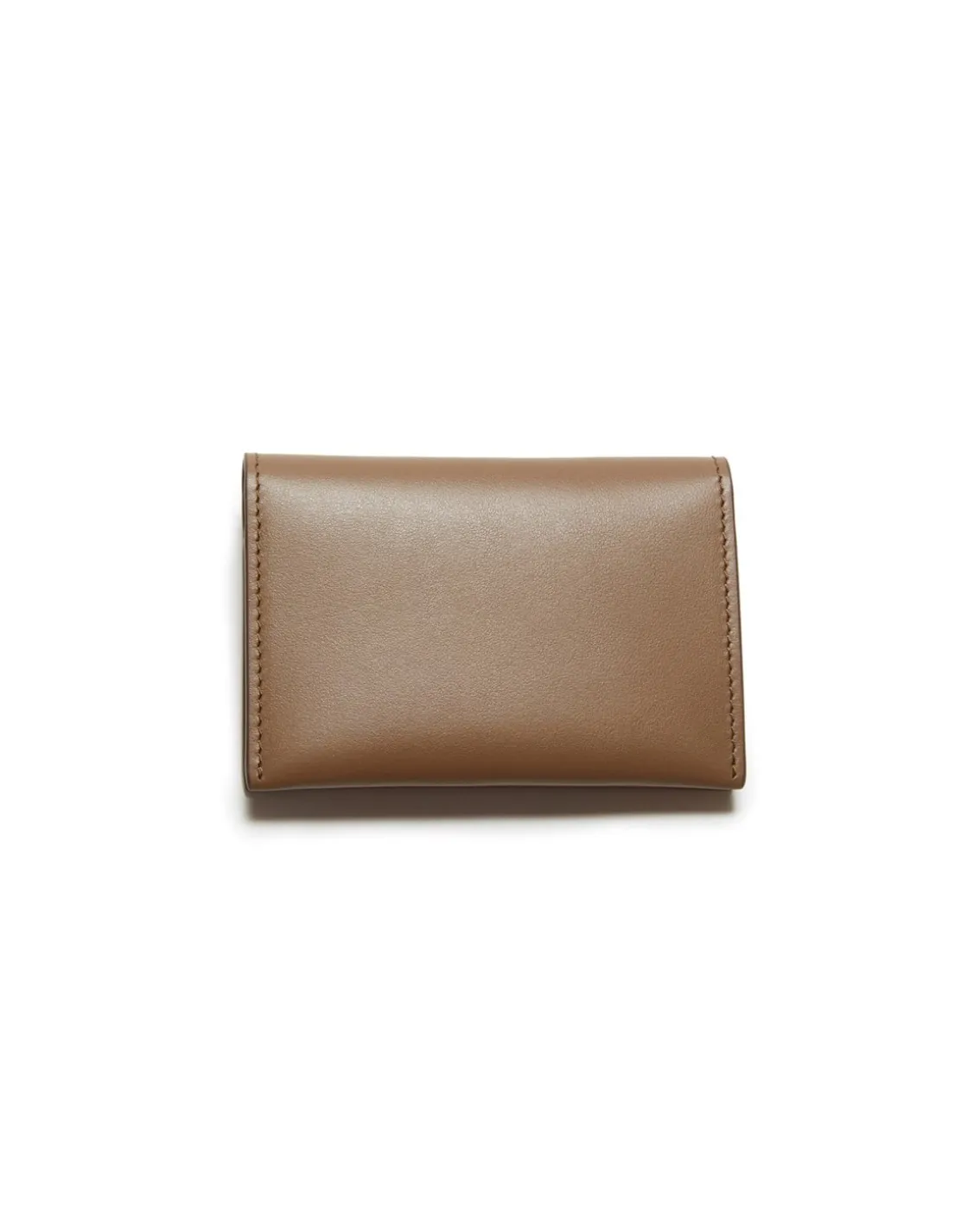 Acne Studios Folded Leather Card Holder Camel Brown