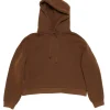 Acne Studios Hooded Back Patch Sweater Chocolate Brown