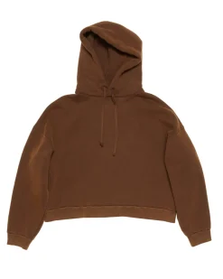 Acne Studios Hooded Back Patch Sweater Chocolate Brown
