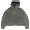 Acne Studios Hooded Back Patch Sweater Faded Black
