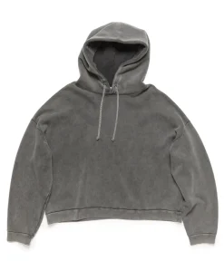 Acne Studios Hooded Back Patch Sweater Faded Black