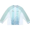 Acne Studios Kappa Enick Football Polo Long Sleeve Grey/Light Blue