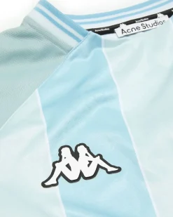 Acne Studios Kappa Enick Football Polo Long Sleeve Grey/Light Blue