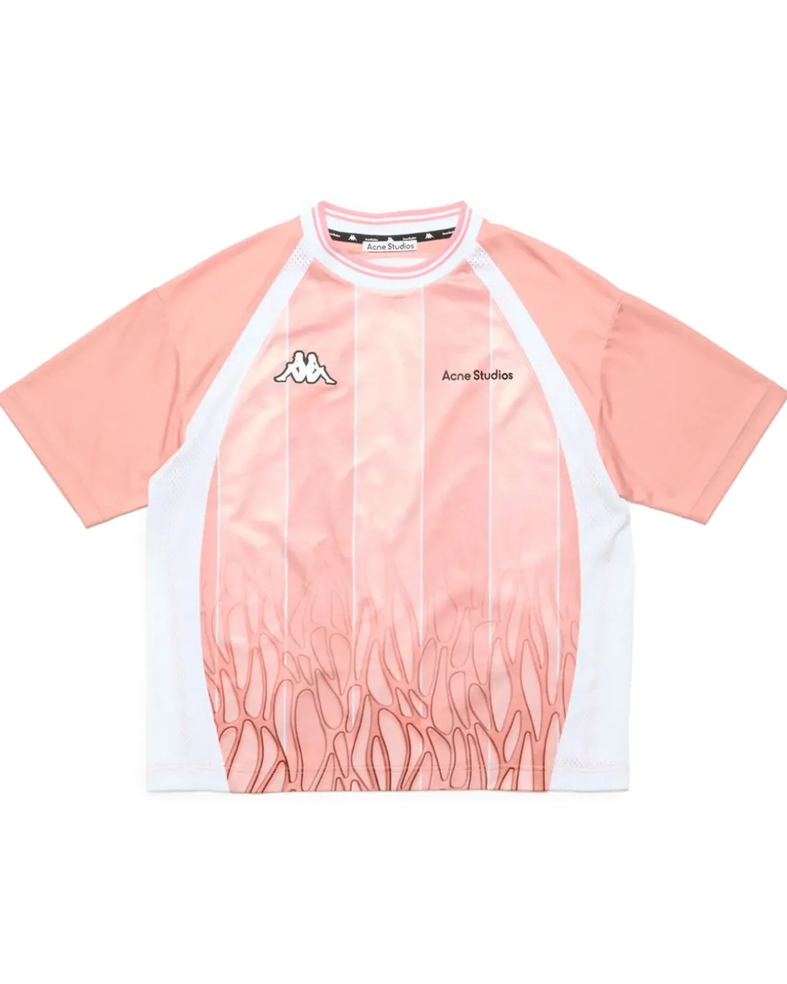 Acne Studios Kappa Enim Football T-Shirt Light Pink/Pink