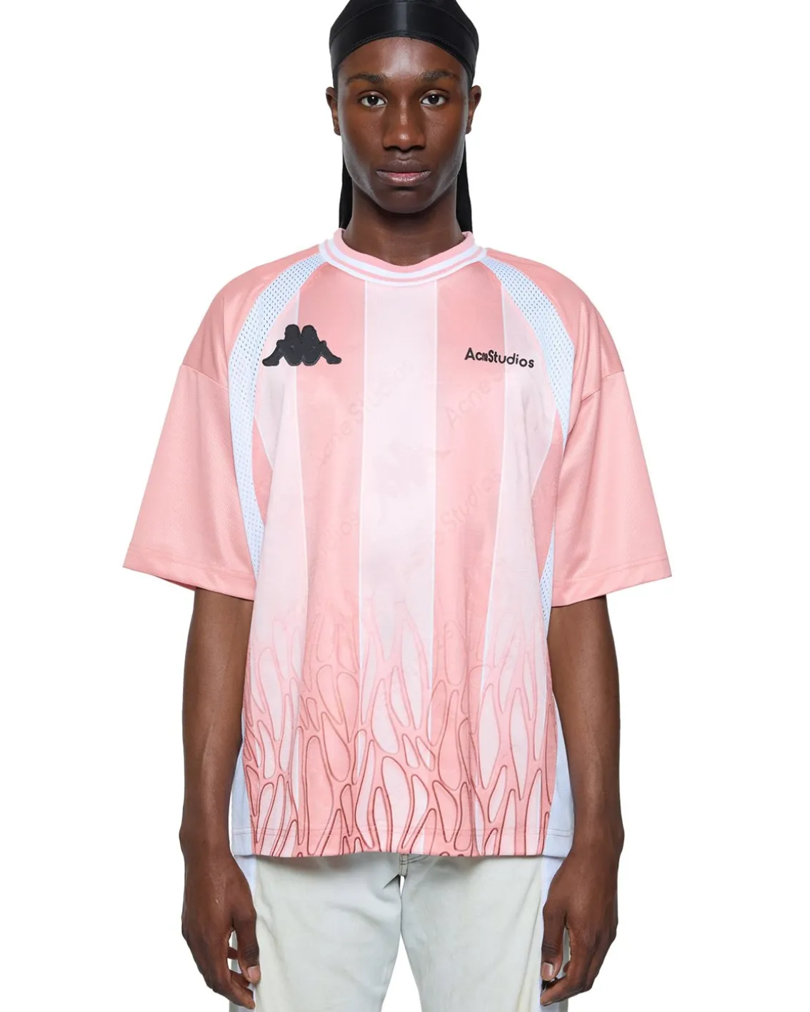 Acne Studios Kappa Enim Football T-Shirt Light Pink/Pink