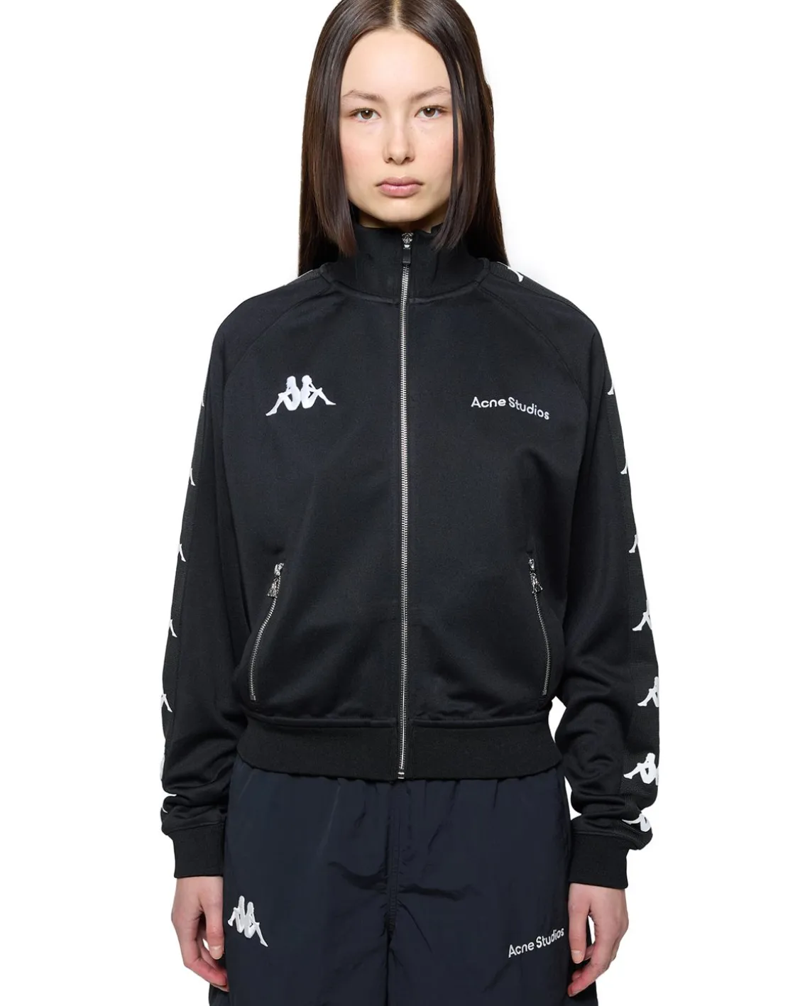 Acne Studios Kappa Fenam U Zip Sweatshirt Black