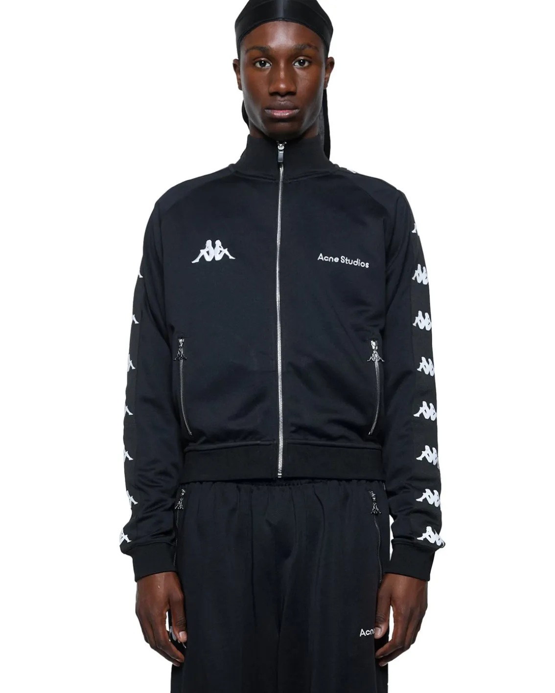 Acne Studios Kappa Fenam U Zip Sweatshirt Black