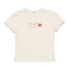 Acne Studios Kiss Print T-Shirt Pearl Grey