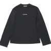 Acne Studios Logo Long Sleeve T-Shirt Black