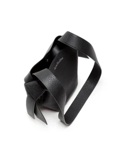 Acne Studios Musubi Mini Shoulder Bag Grained Black