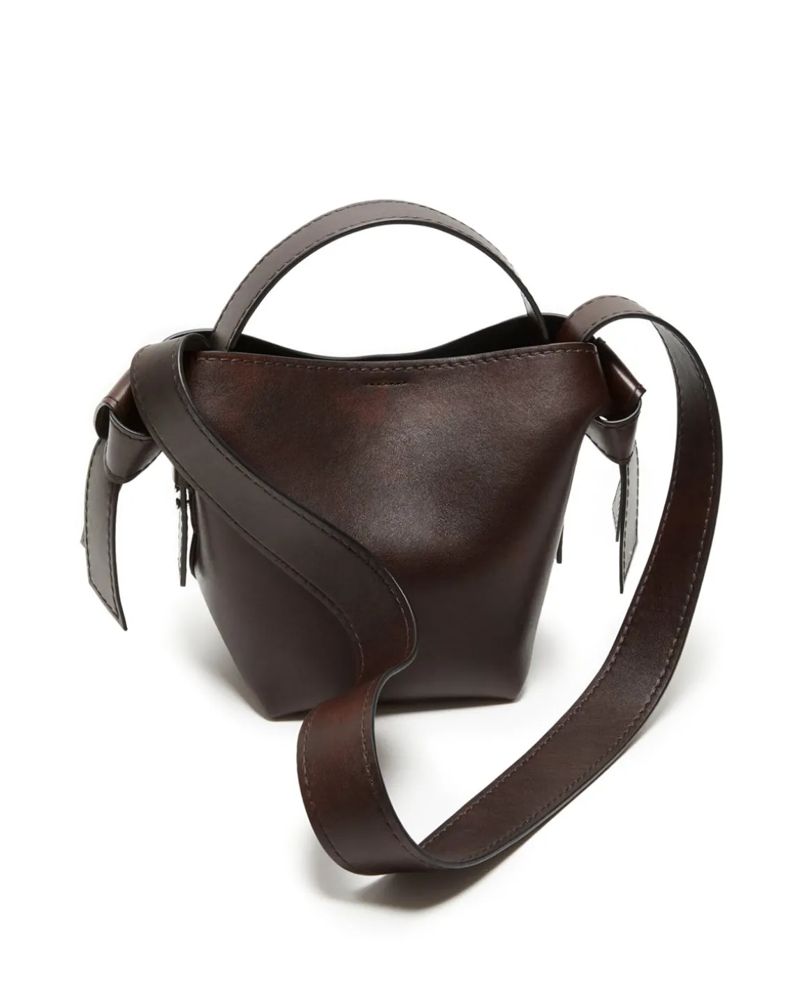 Acne Studios Musubi Mini Shoulder Bag Dark Brown