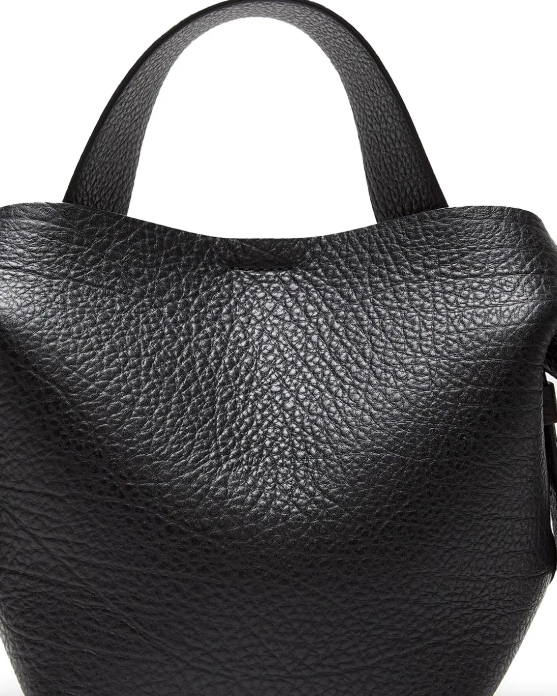 Acne Studios Musubi Mini Shoulder Bag Grained Black