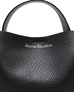 Acne Studios Musubi Mini Shoulder Bag Grained Black