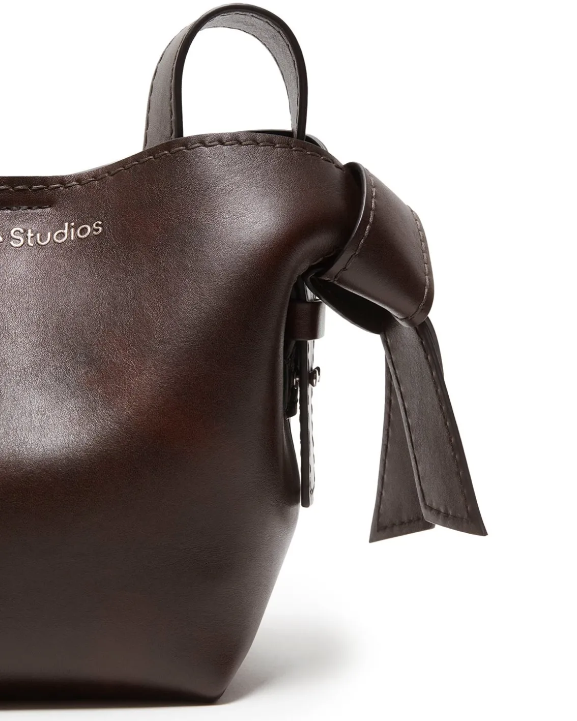 Acne Studios Musubi Mini Shoulder Bag Dark Brown