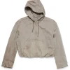 Acne Studios Oversized Hooded Jacket Charcoal Grey