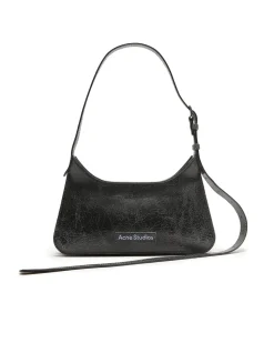Acne Studios Platt Mini Crackle Shoulder Bag Black