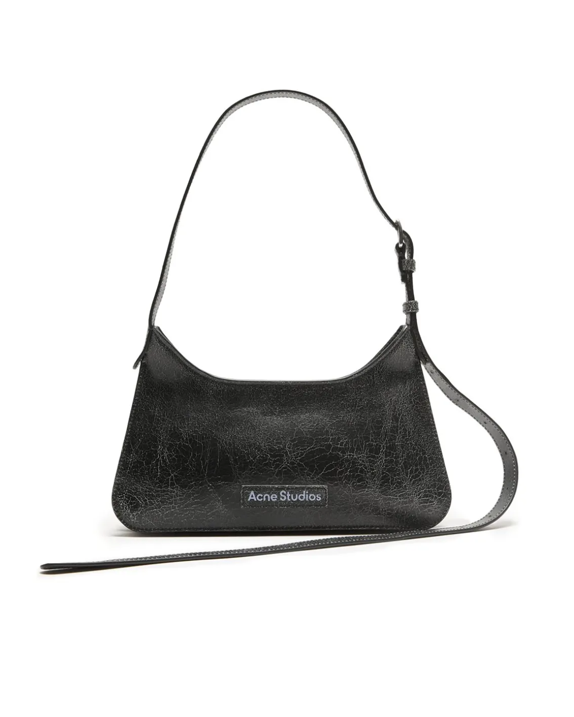 Acne Studios Platt Mini Crackle Shoulder Bag Black