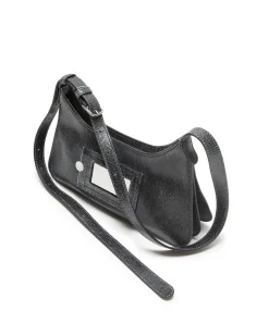 Acne Studios Platt Mini Crackle Shoulder Bag Black
