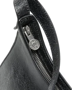 Acne Studios Platt Mini Crackle Shoulder Bag Black
