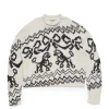 Acne Studios Printed Wool Blend Jumper White/Black