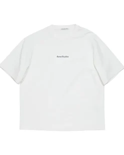 Acne Studios Relaxed Logo T-Shirt Optic White