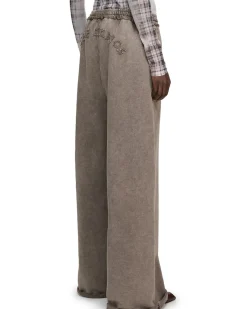 Acne Studios Relaxed Patch Logo Sweatpants Taupe Brown