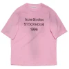 Acne Studios Stamp Logo T-Shirt Cotton Pink