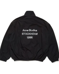 Acne Studios Stamp Logo Zipper Jacket Black