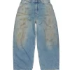 Acne Studios Super Baggy Fit Jeans 2023F Mid Blue
