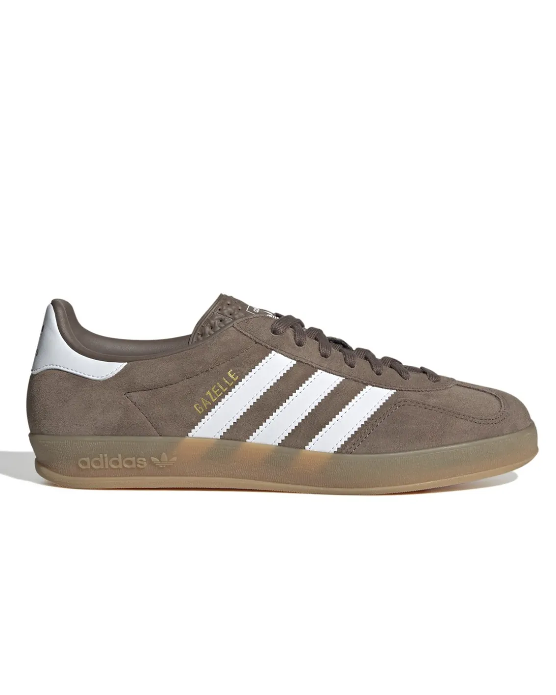 Adidas Originals Gazelle Indoor Shoes Earth Strata/Cloud White/Gold Metallic