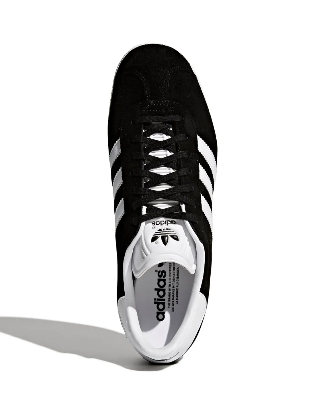 Adidas Originals Gazelle Shoes Core Black/White/Clear Granite