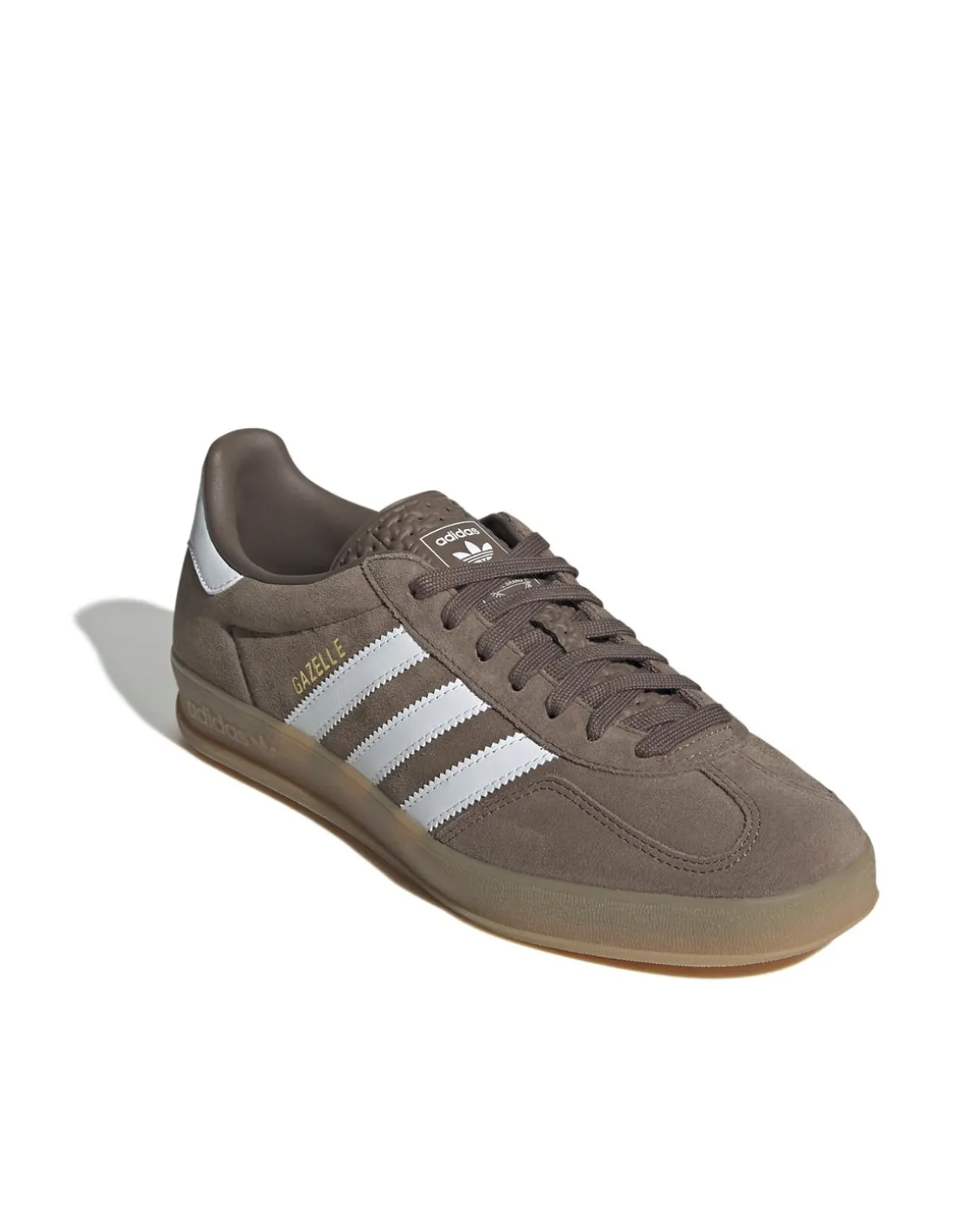 Adidas Originals Gazelle Indoor Shoes Earth Strata/Cloud White/Gold Metallic