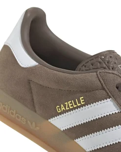 Adidas Originals Gazelle Indoor Shoes Earth Strata/Cloud White/Gold Metallic