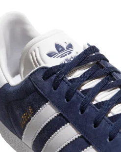 Adidas Originals Gazelle Shoes Collegiate Navy/White/Gold Metallic