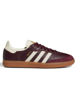 Adidas Originals Samba Og Shoes W Maroon/Cream White/Gold Metallic