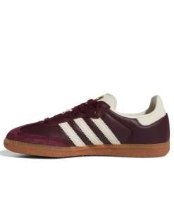 Adidas Originals Samba Og Shoes W Maroon/Cream White/Gold Metallic