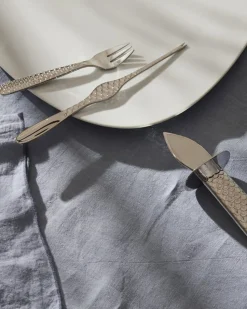 Alessi Colombina Fish Oyster Fork Set Of 4 Stainless Steel