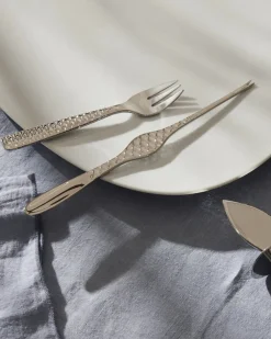 Alessi Colombina Fish Shellfish Fork Set Of 4 Stainless Steel