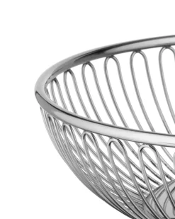 Alessi Round Wire Basket Stainless Steel