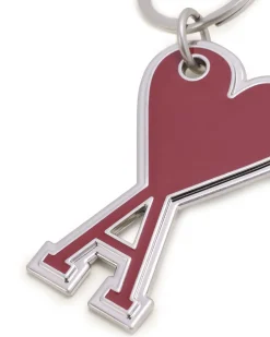 AMI Paris Ami De Coeur Keyring Scarlet Red