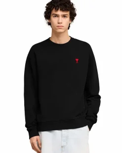 AMI Paris Ami De Coeur Sweatshirt Black